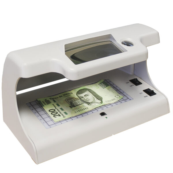 Lampara detectora billetes falsos