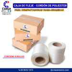 Fleje cordón de poliester - 13mm x 250mts - Empaque 8 Rollos