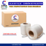 Fleje cordón de poliester - 9mm x 250mts - Empaque 8 Rollos